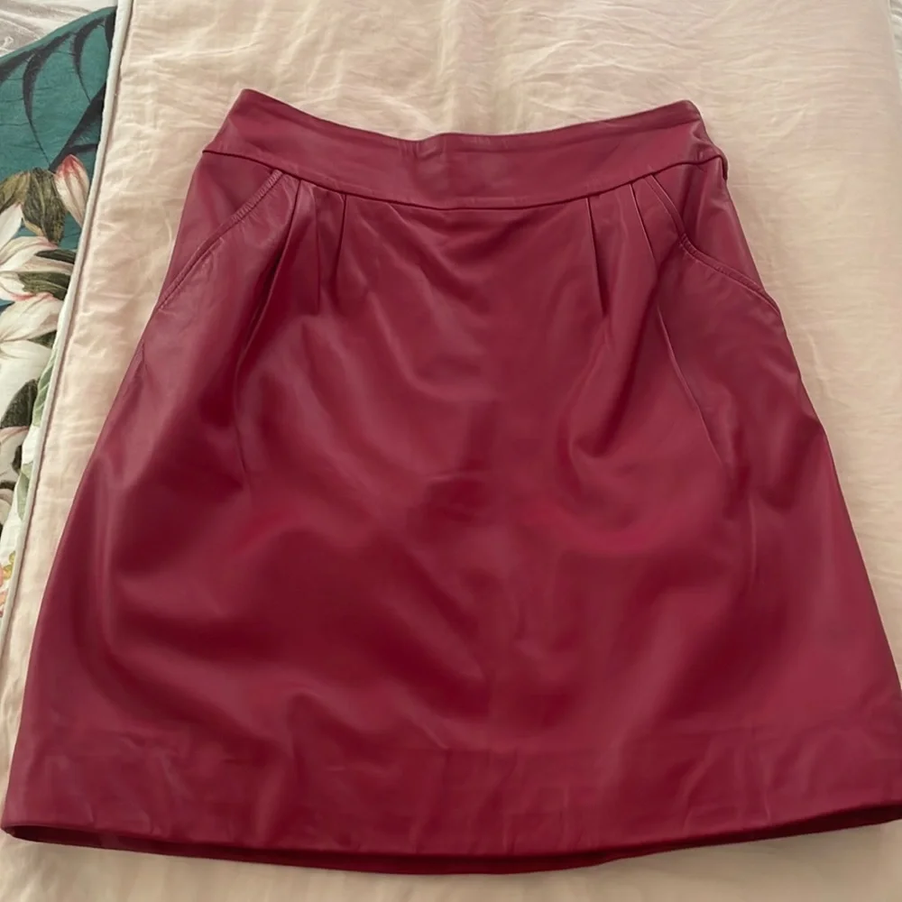 Alannah Hill leather mini skirt in size 8 - Picture 1 of 4